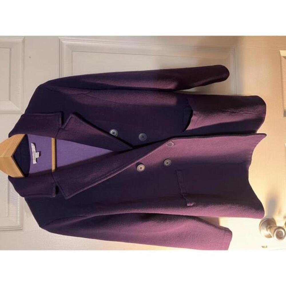 Chico's Purple Wool Blend Blazer Jacket size 2‎